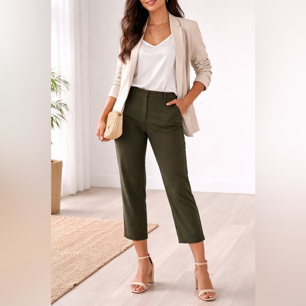 Kut from the Kloth Olive Cropped Pants